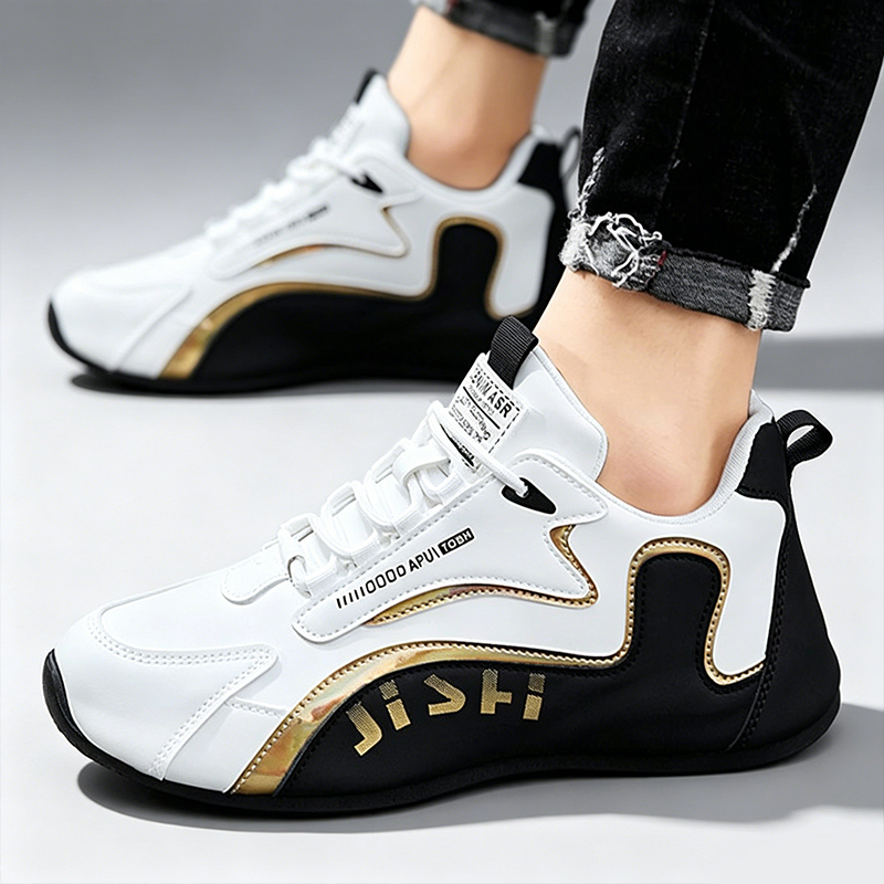 SHJO Men's Shoes Athletic Walking Shoe Leather Surface Is Waterproof And Non-Slip High-End Travel Shoes Trendy And Versatile Men'S Sports And Leisure Shoes Trendy Shoes Sports Shoes Walking Shoes