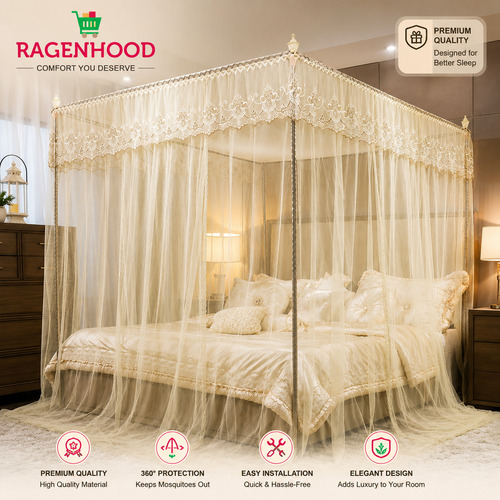【Special Offer】 4 Colors 4 Stands Mosquito Net Mosquito Repellent Tent Bedding Accessories
