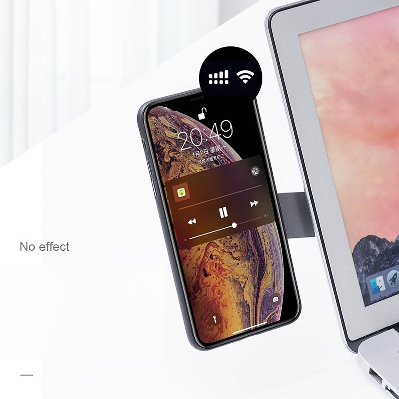 Magnetic Laptop Side Phone Holder Plastic Adjustable Phone Mount Multi-Angle Rotatable Bracket
