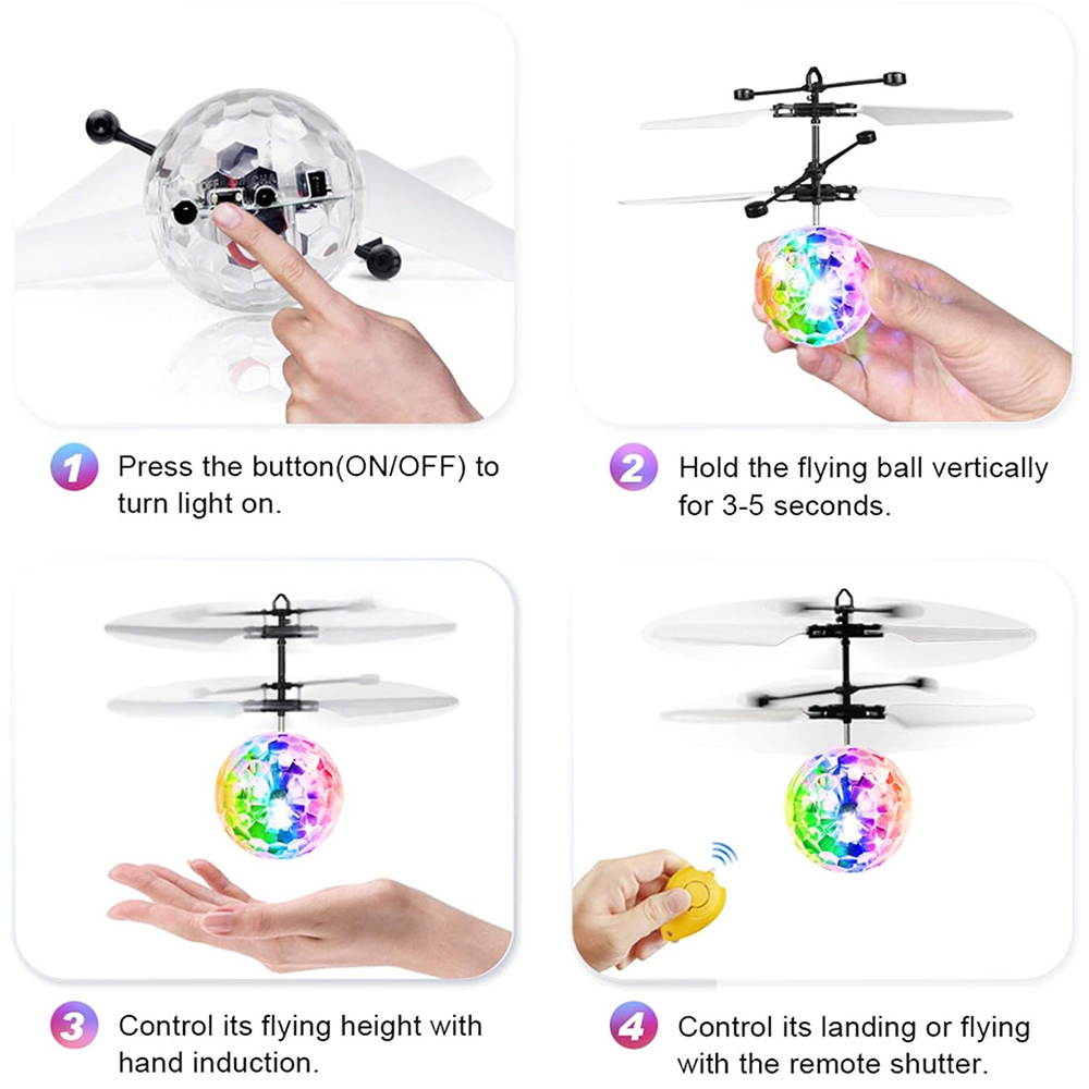 Children Infrared Induction Remote Flying Toy Teen Induction Flying Toy for Ages 14+