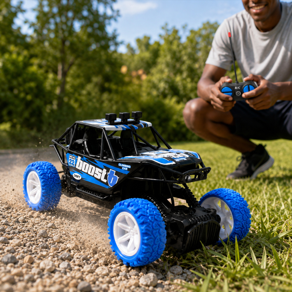 Children 4-Channel RC Off-Road Car Toy Kids Remote Control Cross-Country Climbing Cars Fun for age 8+Yrs (batteries not included)