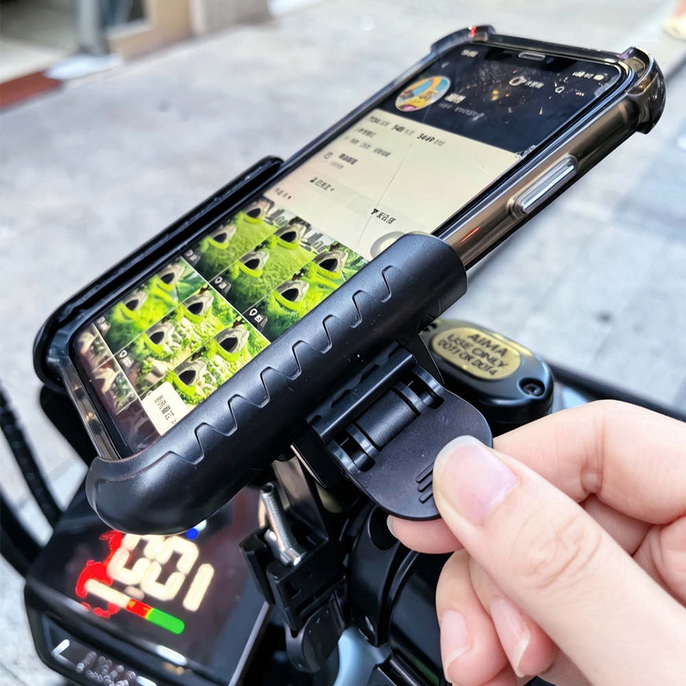 Motorcycle Bike Phone Mount Plastic Handlebar Phone Holder Adjustable Cycling Bracket