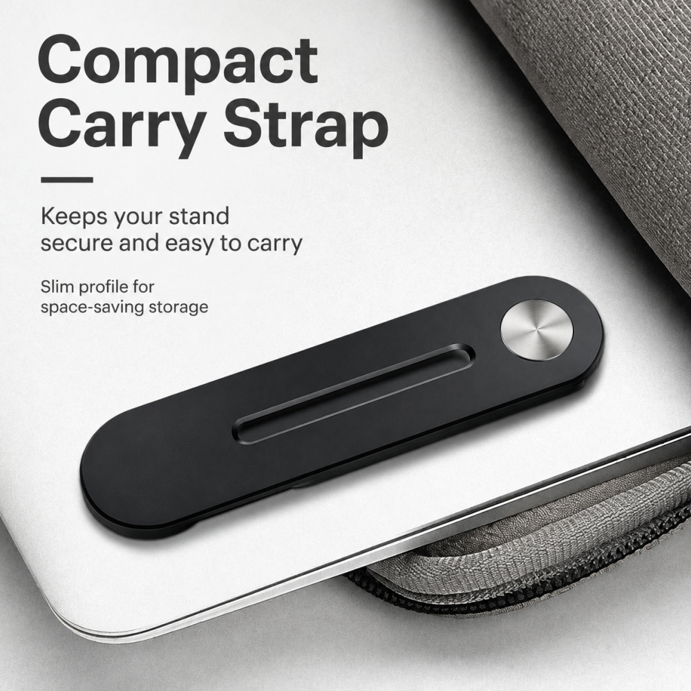 Magnetic Laptop Side Phone Holder Plastic Adjustable Phone Mount Multi-Angle Rotatable Bracket
