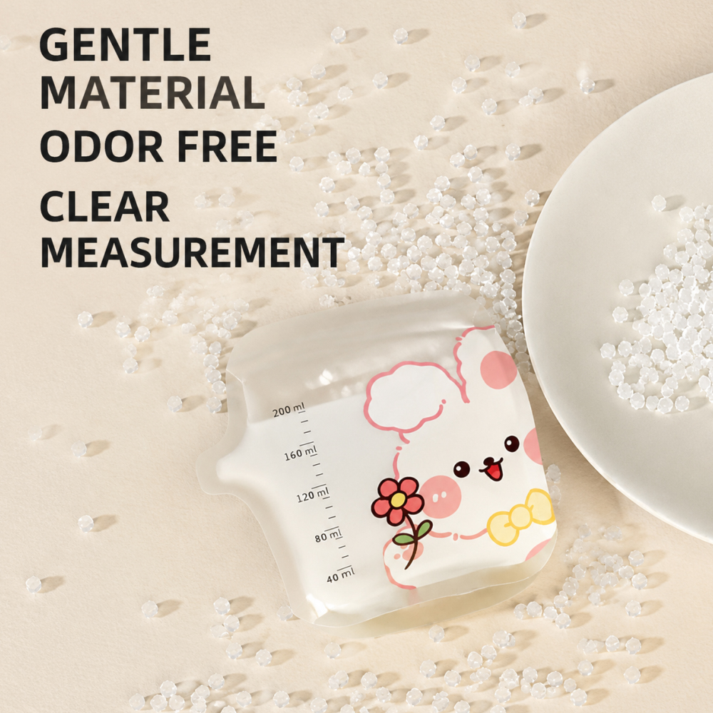 30Pcs Disposable Milk Storage Bags 200ml Snacks & Complementary Food Bags PE Material