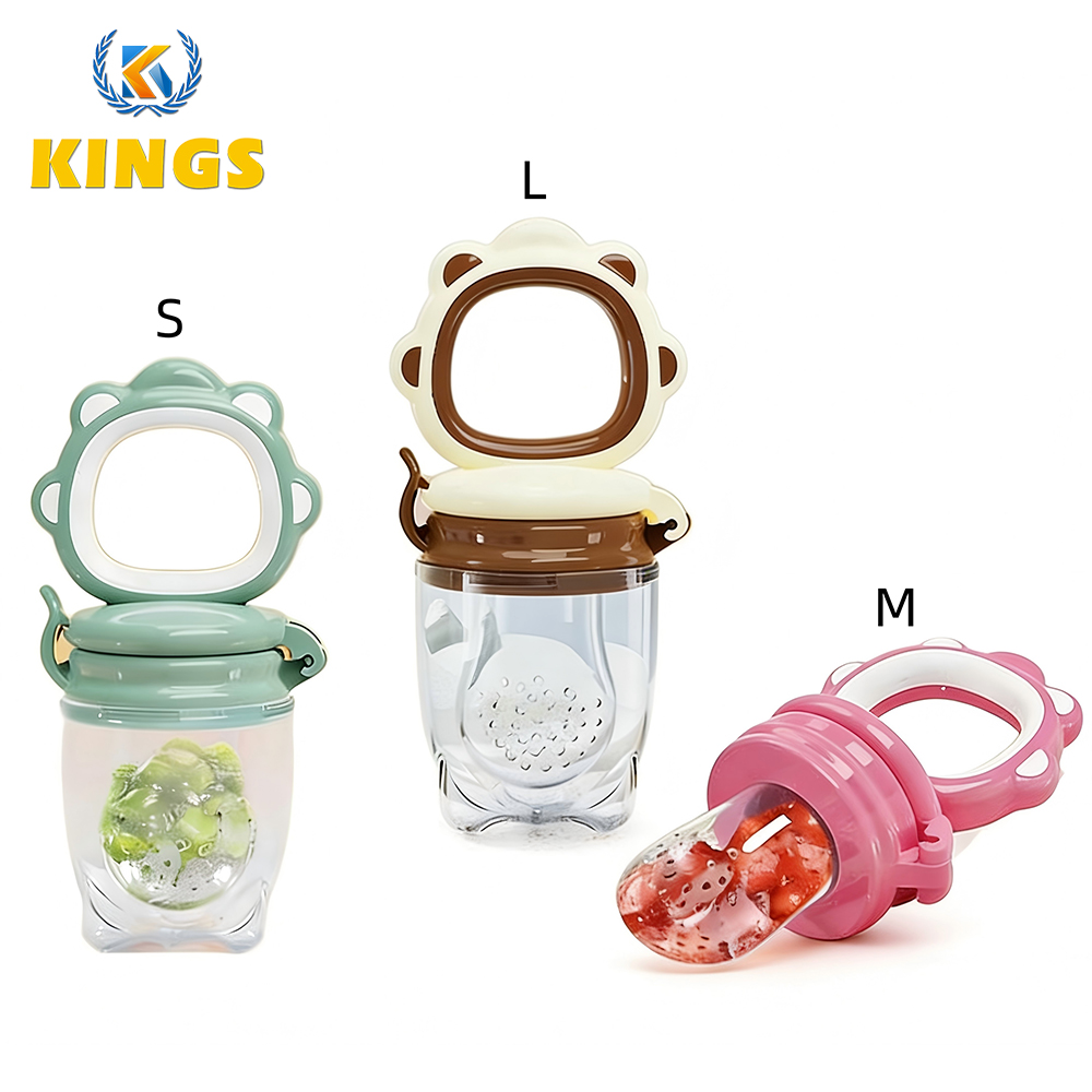 3-Piece Baby Teether Fruit and Vegetable Pacifiers Set Safe & Fun Teething Helper for Babies 3+ Months