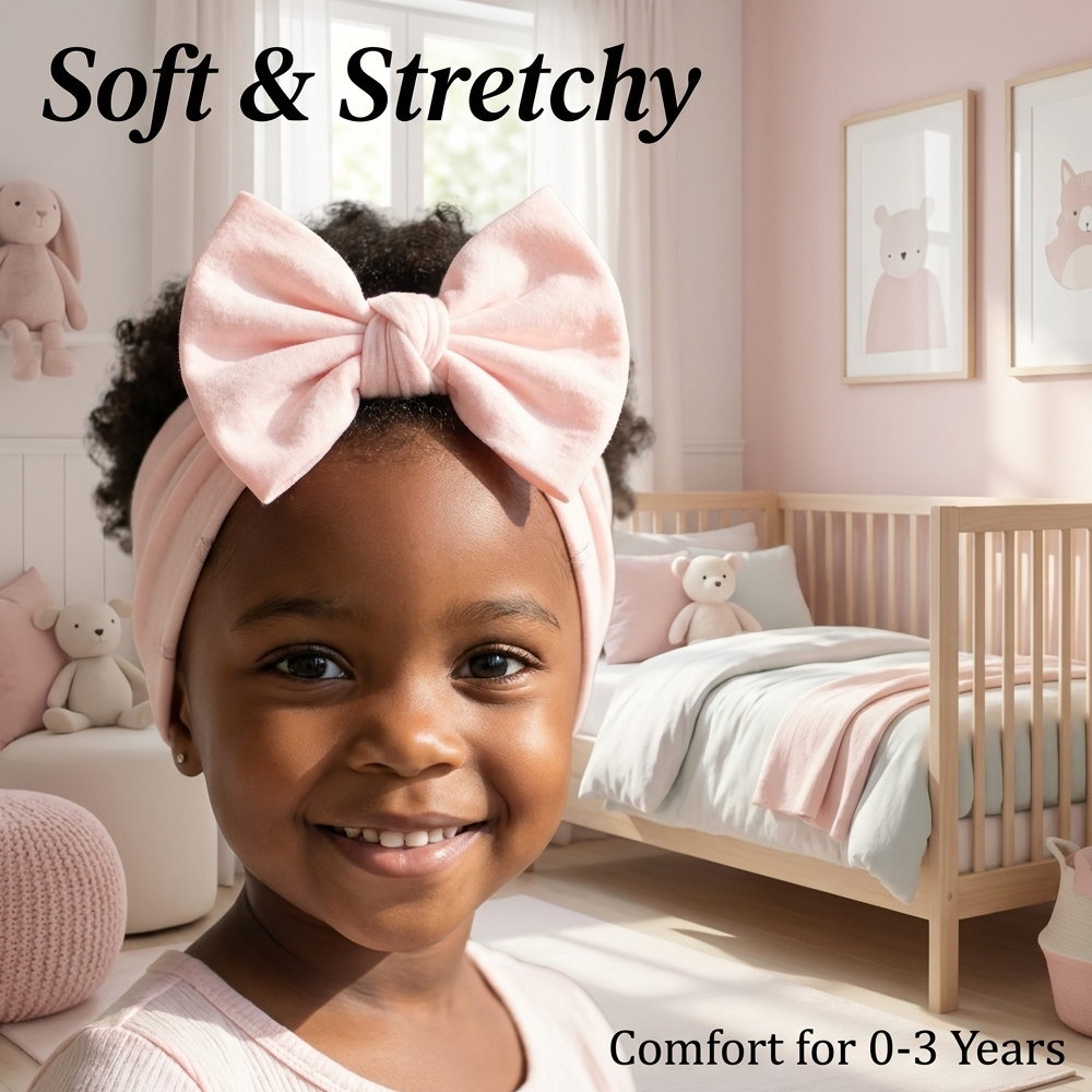 3-Pack Baby Headbands Set 3 In 1 Turbans Set Cute & Stylish