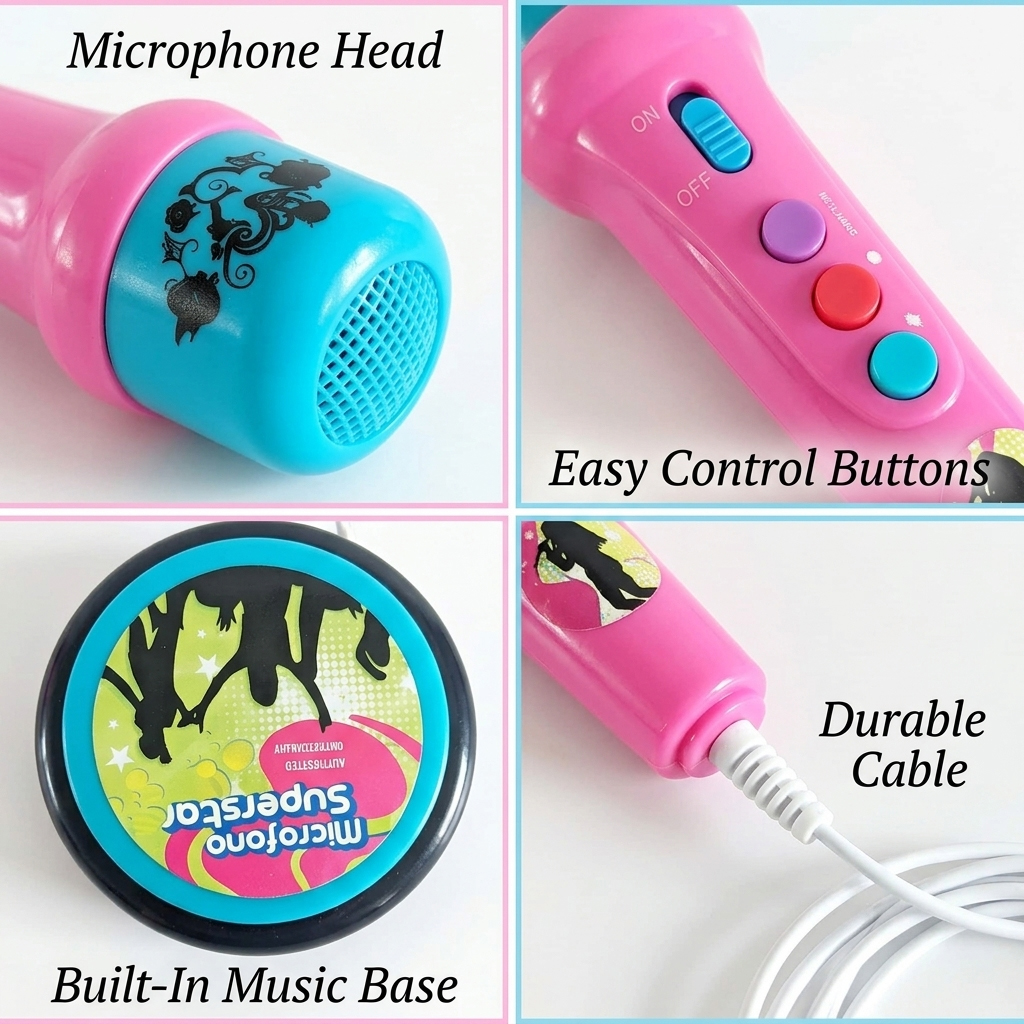 Children's microphone model (Batteries Not Included)