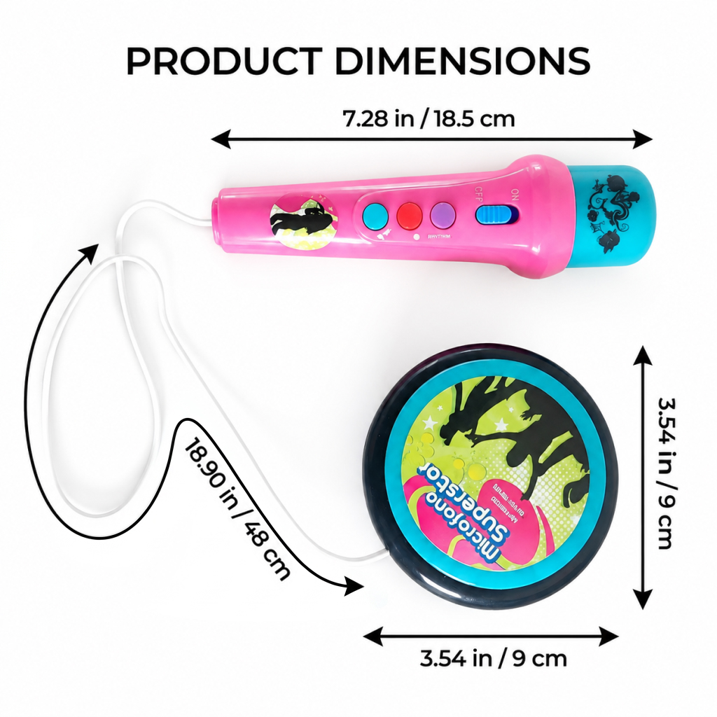 Children's microphone model (Batteries Not Included)
