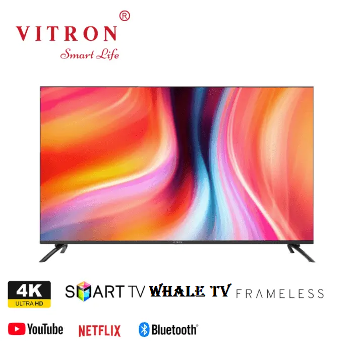 VITRON 55" Inch SMART TV HTC55W 4K ULTRA HD TV BLUETOOTH ENABLED Television ,Netflix, YouTube, WIFI CONNECTIVITY, APPSTORE, INBUILT DECODER 1.5GBRAM,8GBROM Wide Color Enhancer Vitron55+ 6 EXTRA GIFTS