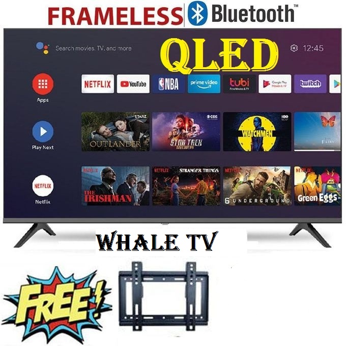 VITRON 40" Inch SMART TV HTC40W  LED TV Bluetooth Enabled Frameless Smart WHALE TV PRIMEVIDEO NETFLIX,YOUTUBE-WIFI Television 2*USB 3*HDMI PORTS, ICAST, Wide Color Enhancer+ FREE Wall Mounting Bracket
