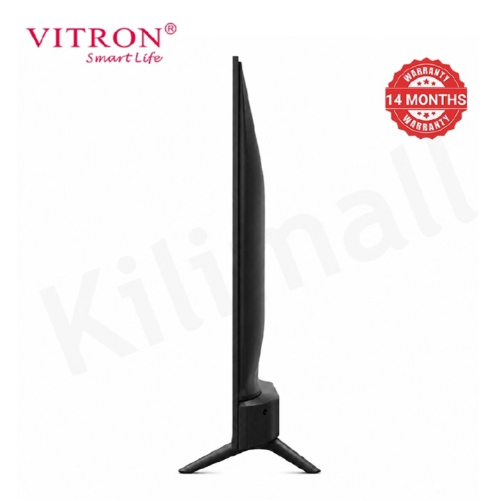 Vitron 43 inch Smart TV Whale OS HTC43W 2K QUAD HD LED TV WIFI Enabled Bluetooth Connectivity Frameless Television Netflix YouTube Prime Video Inbuilt Decoder DSTV Stream VitronTV plus 4 EXTRA GIFTS