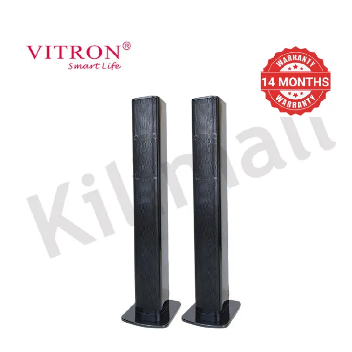 【BIG OFFER】Vitron 2.1CH Multimedia Bluetooth Woofer Speaker System Subwoofer Soundbar BT/USB/SD/FM Subwoofer Home Audilo System Sound bar with Remote Control 9000W V527 Black 9000W  V527 Deep Bass