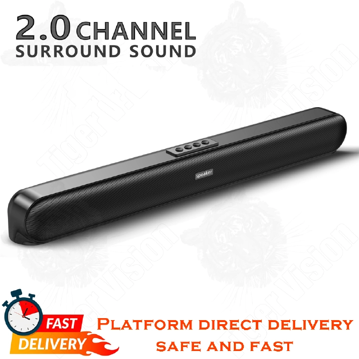 Soundbar Bluetooth Speaker System Shock Xbass Woofer Surround Stereo Portable Speakers Waterproof Plug-in Card Trumpet Bass Outdoor Subwoofer TV Speaker Sound bar Home Audio
