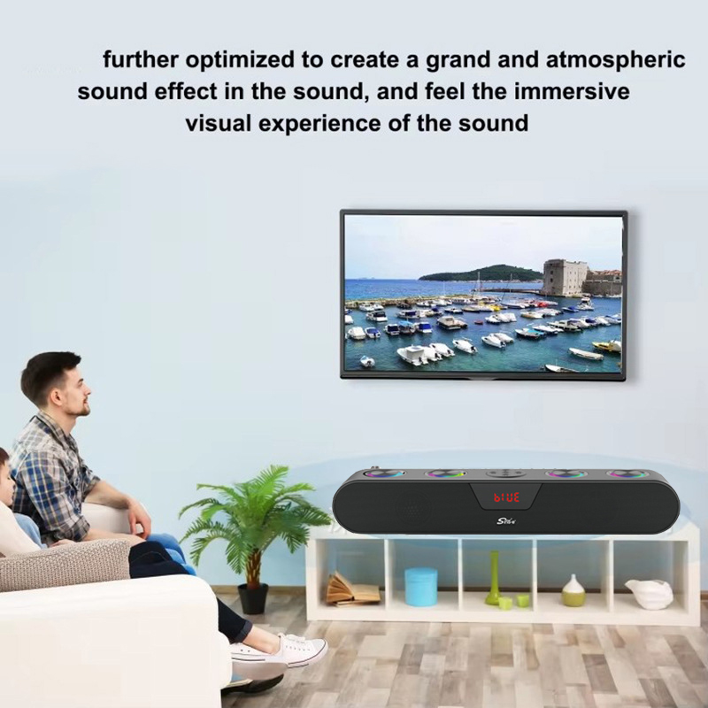 20W Bluetooth Speaker 5.0 2H Charge for 6H Bass Music Playtime Wireless Soundbar Trumpet Bass with TF/AUX Input 1200mAh Fast Charge 10M Range for Camping/Travel/Church Choir Speaker