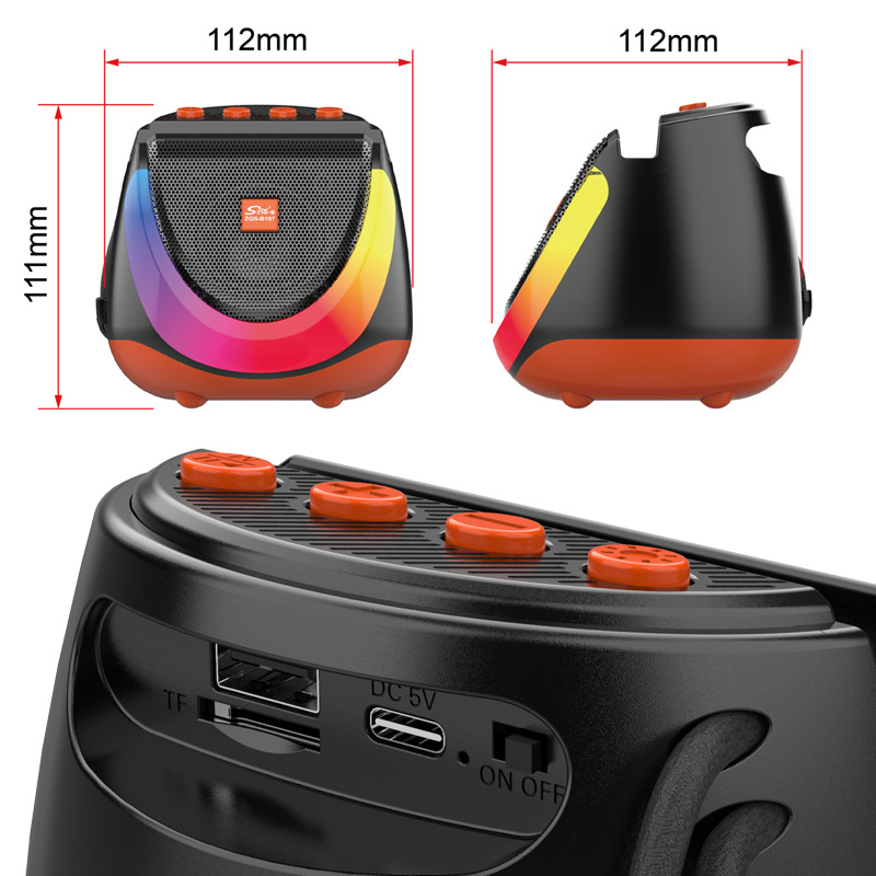 Bluetooth Speaker Portable Mini 5W Wireless Speaker with Bluetooth 5.3 15M Range & 5H Playtime Compact Sound for Travel/Market/Home