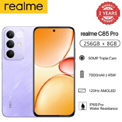 [Black Friday Sale] New Arrival Realme C85 Pro AI phone 256GB+8GB 6.8'' 120Hz AMOLED 7000mAh 45W Titan Battery IP69 PR0 Water Resistance 50MP Android 15 Type-C Dual Sim Smart Phones Fingerprint Unlock