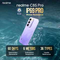 [Black Friday Sale] New Arrival Realme C85 Pro AI phone 256GB+8GB 6.8'' 120Hz AMOLED 7000mAh 45W Titan Battery IP69 PR0 Water Resistance 50MP Android 15 Type-C Dual Sim Smart Phones Fingerprint Unlock