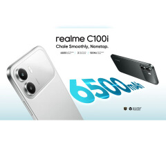 New Arrival Realme C100i 128GB +4GB 6.8'' 120Hz Phone 6500mAh Battery 15W Charging 8MP Camera Unisoc T7250 Android 16 Type-C Dual Sim Smart Phones Side Fingerprint