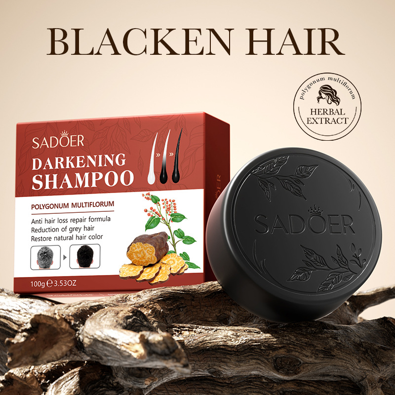 Sadoer, Anti Hair Loss, Anti Grey Hair Darkening Soap,Restore Natural Hair Color Anti Gray Hair Soap,Hair Darkening Shampoo