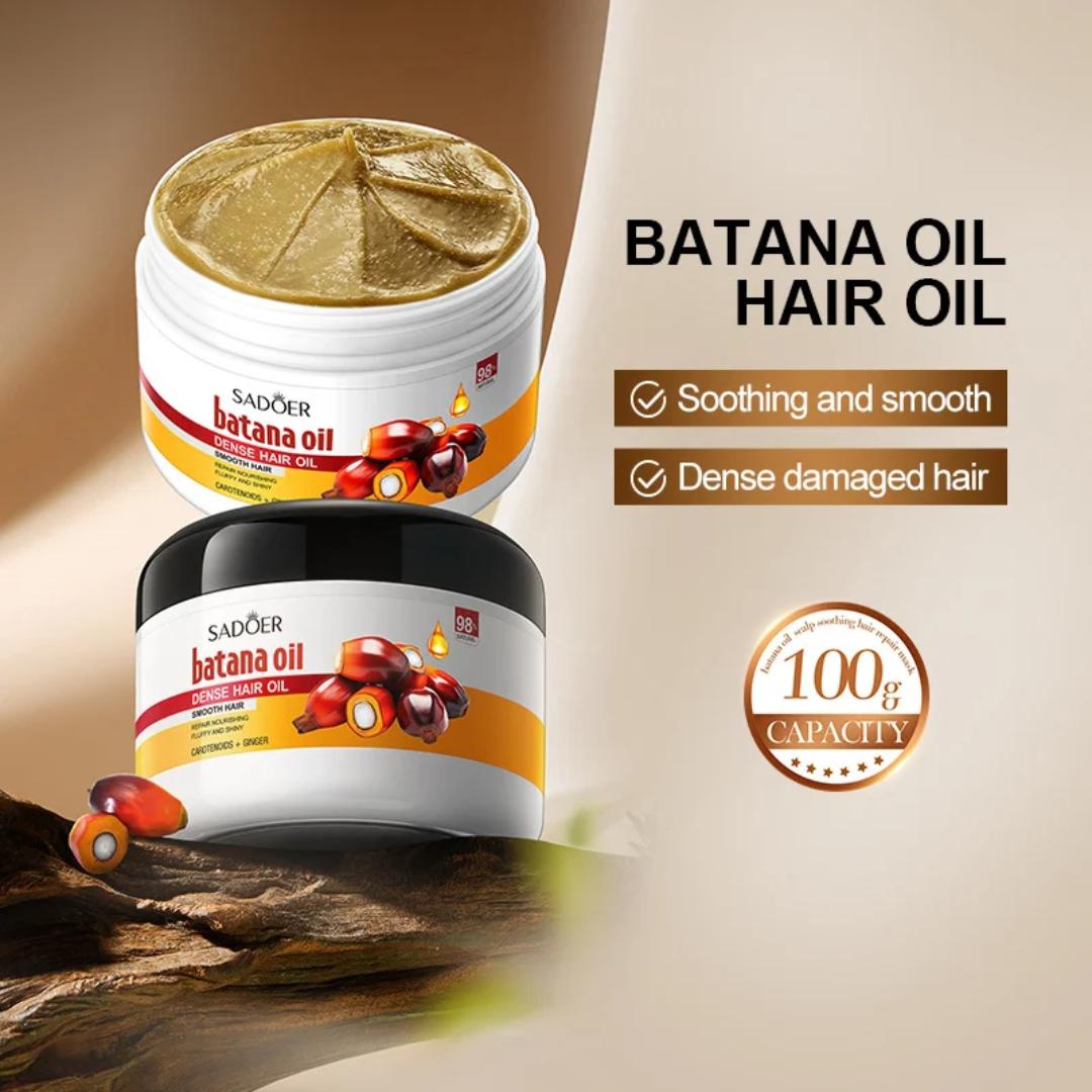 Sadoer Batana Oil, Scalp Soothing Hare Care Oil, Batana Dense Hair Oil, for Smooth Hair, Repair and Nourish Dry Withered Hair, Hair Moisturizer, Repair Damaged Hair Follicle