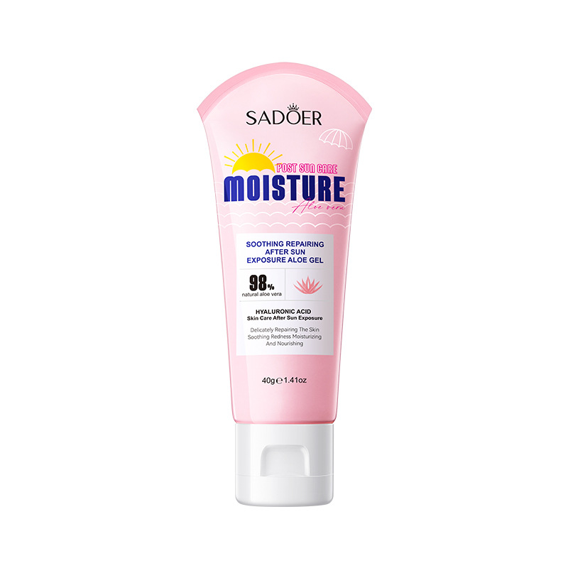 SADOER 98% Natural Aloe Vera After Sun Repair Gel 40g – Hyaluronic Acid Soothing Sunburn Repair Cream, Anti Redness Hydrating Facial & Body Moisturizer Price in Kenya Original Nairobi Delivery