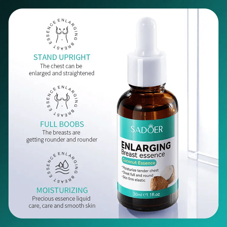 SADOER Breast Enlargement Oil 30ml – Coconut Essence Breast Enlarging & Firming Serum, Chest Lifting & Plumping Oil, Breast Care Firm Elastic Skin Tightening Serum Price in Kenya Nairobi Delivery Orig