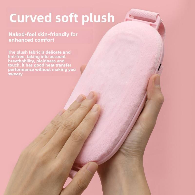 USB Rechargeable Cordless Heating Pad Electric Waist Belt Warmer 3 Heat Levels Portable Menstrual Cramp Relief Massage Device  ,Smart Warm Palace Belt , Pain Relief for Back & Stomach