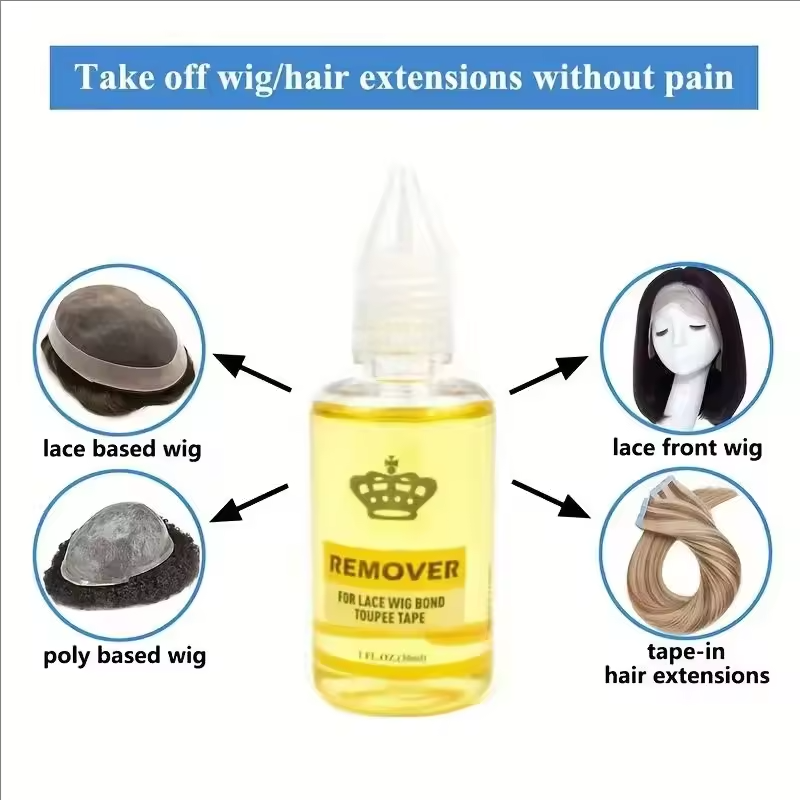 8pcs Wig Care Kit Hair Styling Comb Set wigs glue + Lace Wig Remover + Alcohol Pads +Edges Brush+  Set