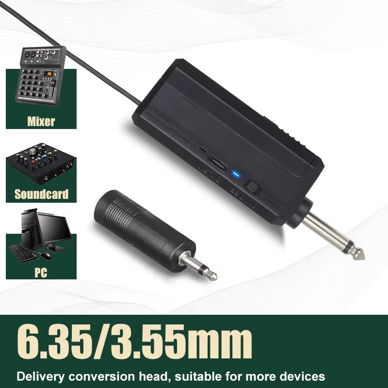 Wireless Microphones, Wireless Microphone 2‑Channel Handheld Dynamic Mic, Rechargeable Dual Wireless Karaoke Microphone System with Rechargeable Receiver for Karaoke, Church, Speech, DJ Party Meeting
