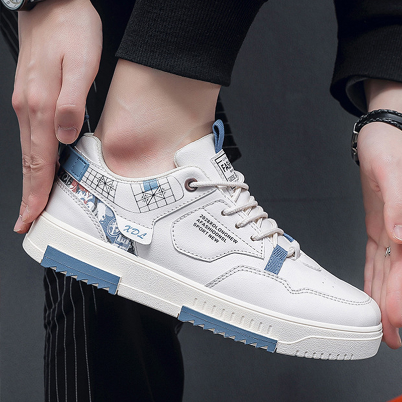 ASSKLO New Arrivals Fashion Men's Shoes Breathable Sneakers Little White Shoes Versatile Thick Sole Sports Shoes Casual Shoes Board Shoes Flat shoes Trendy Shoes Running Shoes Athletic Outdoor