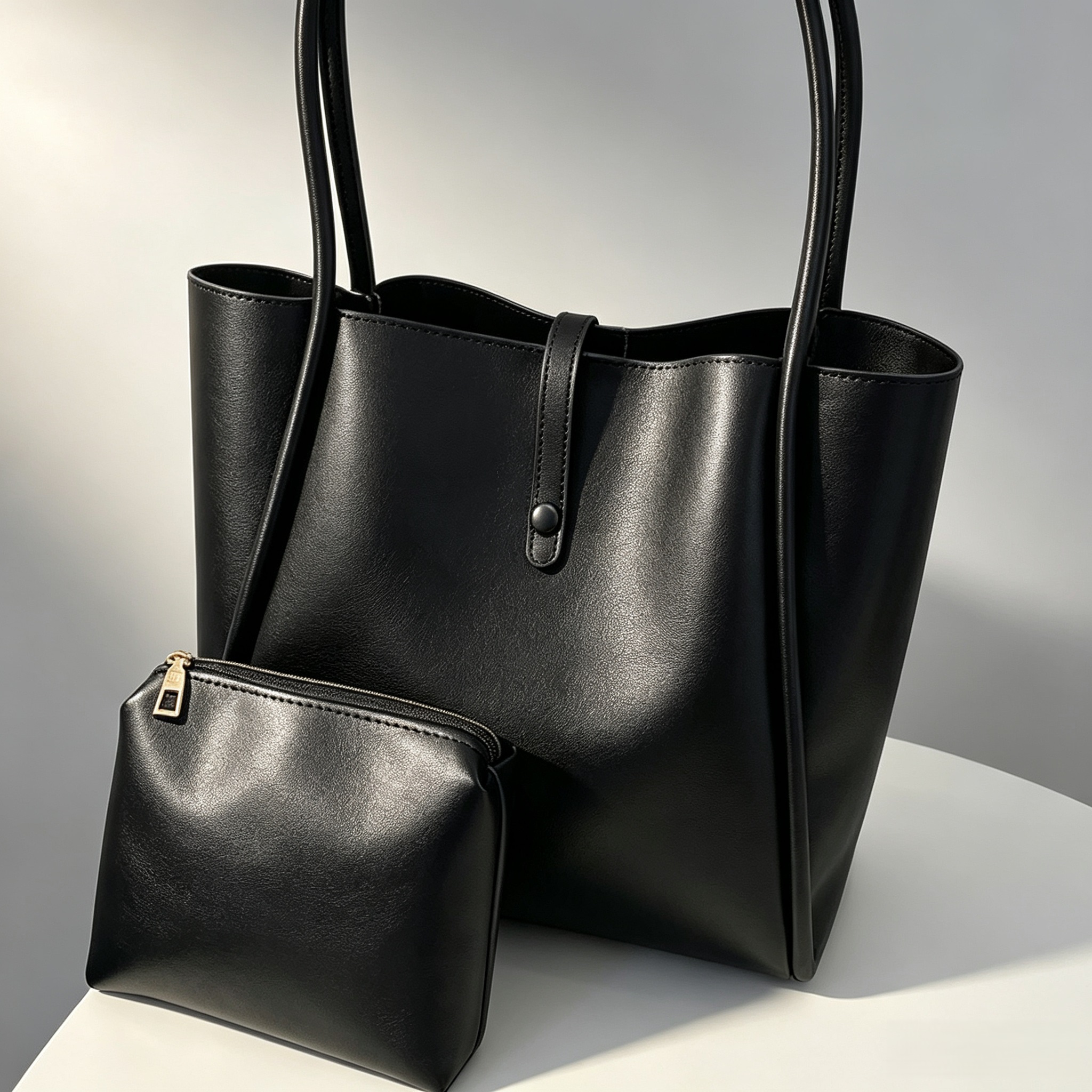 New arrival 2Pcs/set Large Bag Women PU Handbags Fashion Lady Business big Capacity Texture Leather Retro Shoulder Bags Casual Versatile Commuting Tote Bag Vintage Composite Handbag school bags Purse