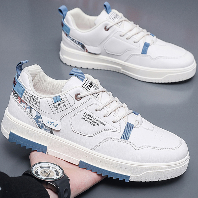 ASSKLO New Arrivals Fashion Men's Shoes Breathable Sneakers Little White Shoes Versatile Thick Sole Sports Shoes Casual Shoes Board Shoes Flat shoes Trendy Shoes Running Shoes Athletic Outdoor