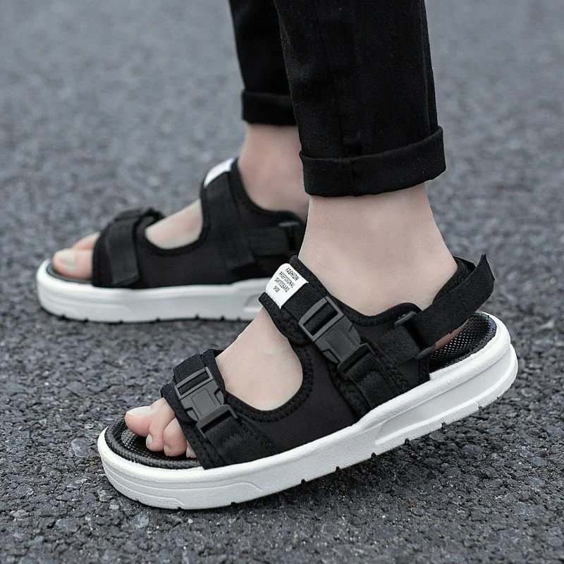 Men's Sandals Breathable Casual Beach Shoes Summer Outdoor Driving Anti-slip Wear-resistant Sporty Slip-ons
