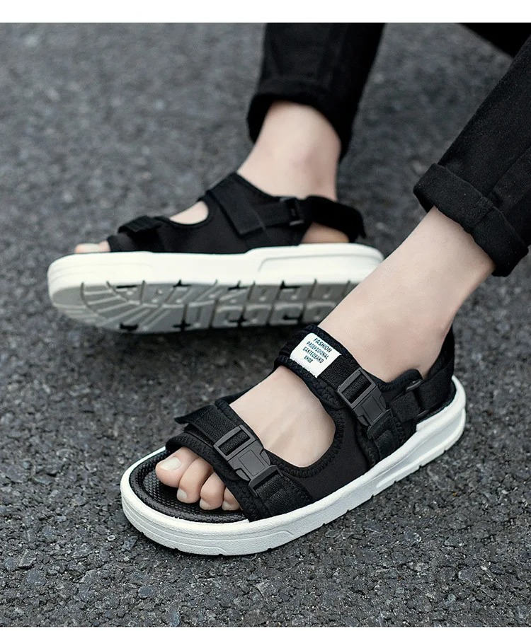 Men's Sandals Breathable Casual Beach Shoes Summer Outdoor Driving Anti-slip Wear-resistant Sporty Slip-ons