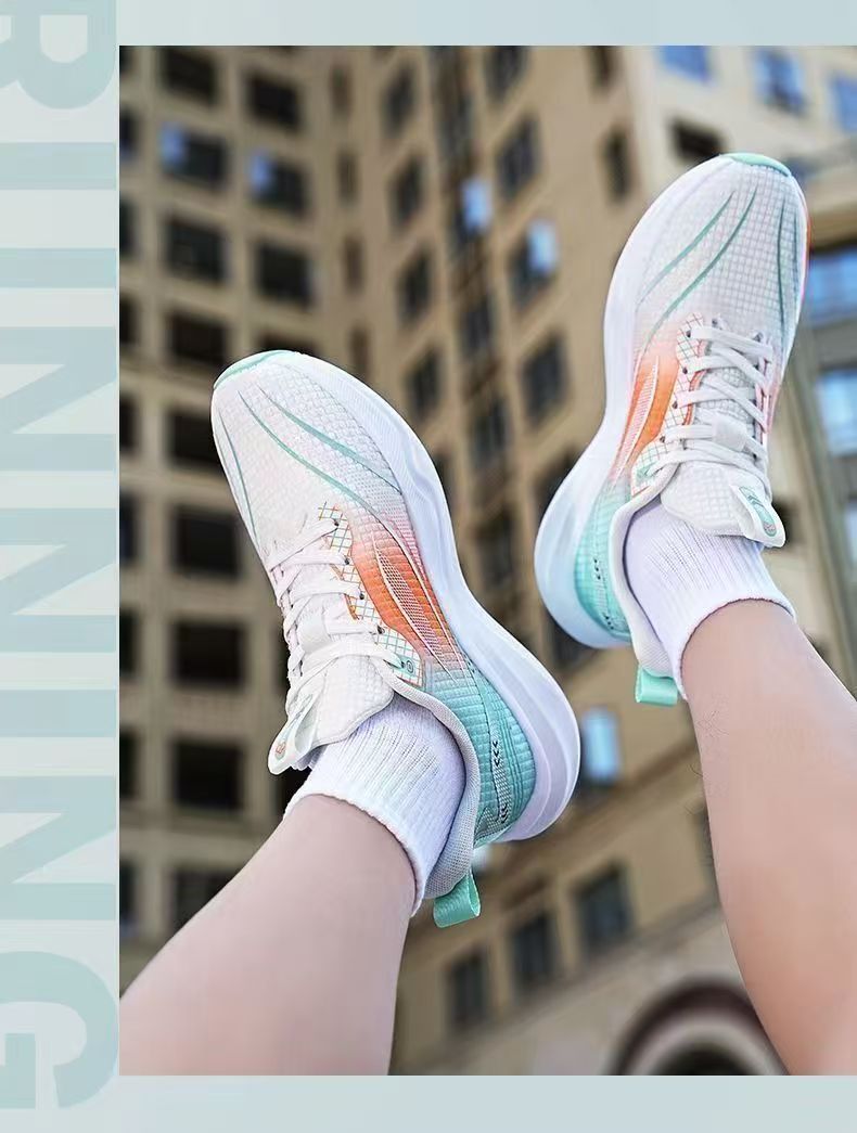 New ASSKLO ultra light Men's shoes sneakers running shoes men athletic shoes sports shoes rubber soled durable shoes mesh breathable shock-absorbing soft sole student lightweight running men's shoes