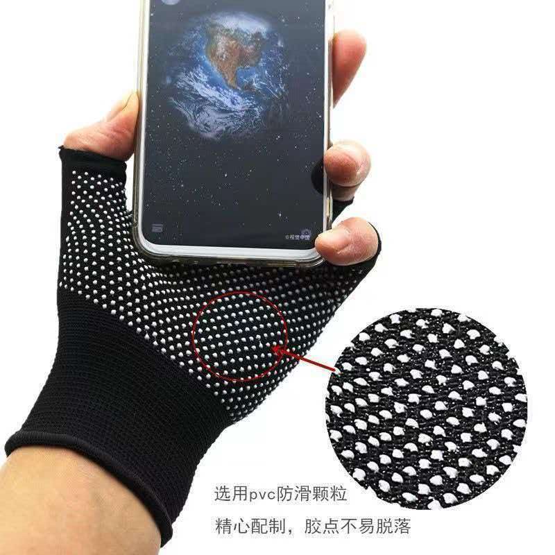 Nylon fingerless sports gloves - thin style - sun protection, anti-slip, durable, half-fingered gloves - touchscreen - suitable for fishing, barbecuing, work - suitable for both men and women