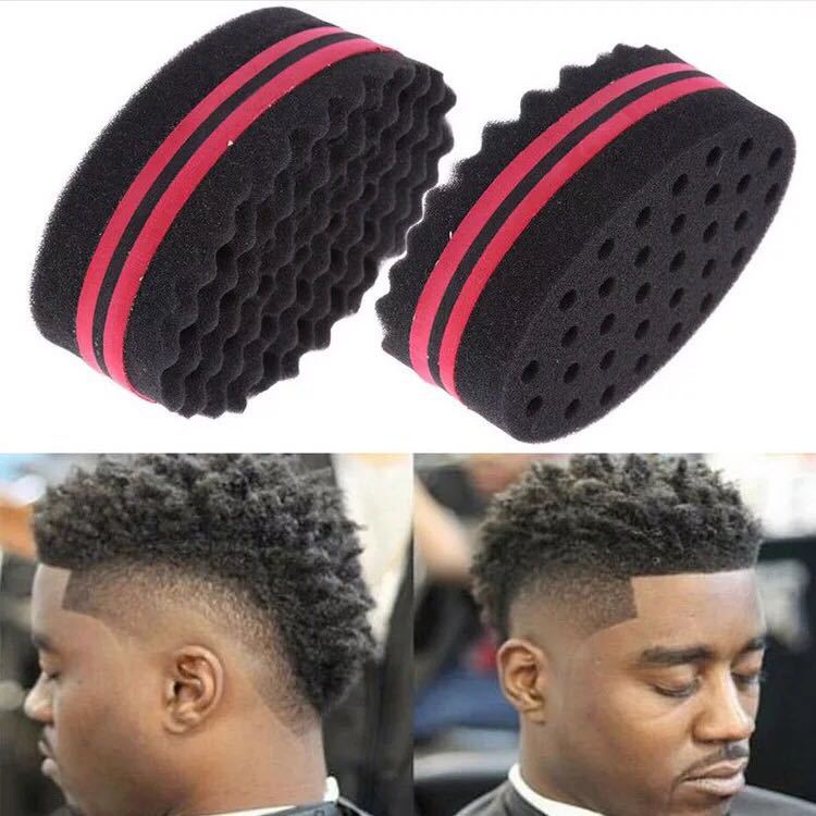 3PCS Hair Curl Magic Dread, Hair Brush for Black Men Curls ( Sponge Brush +Brush＋Glove (Single-sided))  Sponge Brush for Hair, Gentle Scalp Massage for Thick Curly Hair Care and Daily Grooming