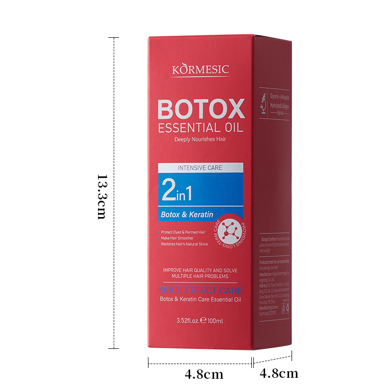 3pcs ORMESIC Botox & Keratin Trio Leave-in conditioner spray oil mask. One spray for shine – intense hydration anti-frizz repair dryness rebuild protein, prevent splits