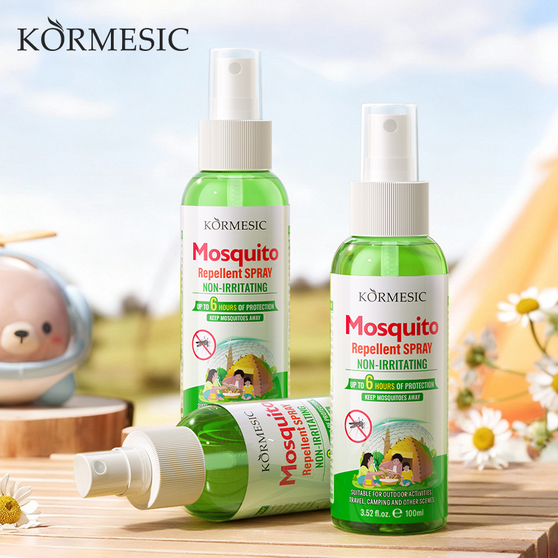 KORMESIC Mosquito Repellent Spray with Gentle Fragrance Lightweight and moisturizing 6 hours of protection enjoy Gentle and non-irritating Botanical formulo
