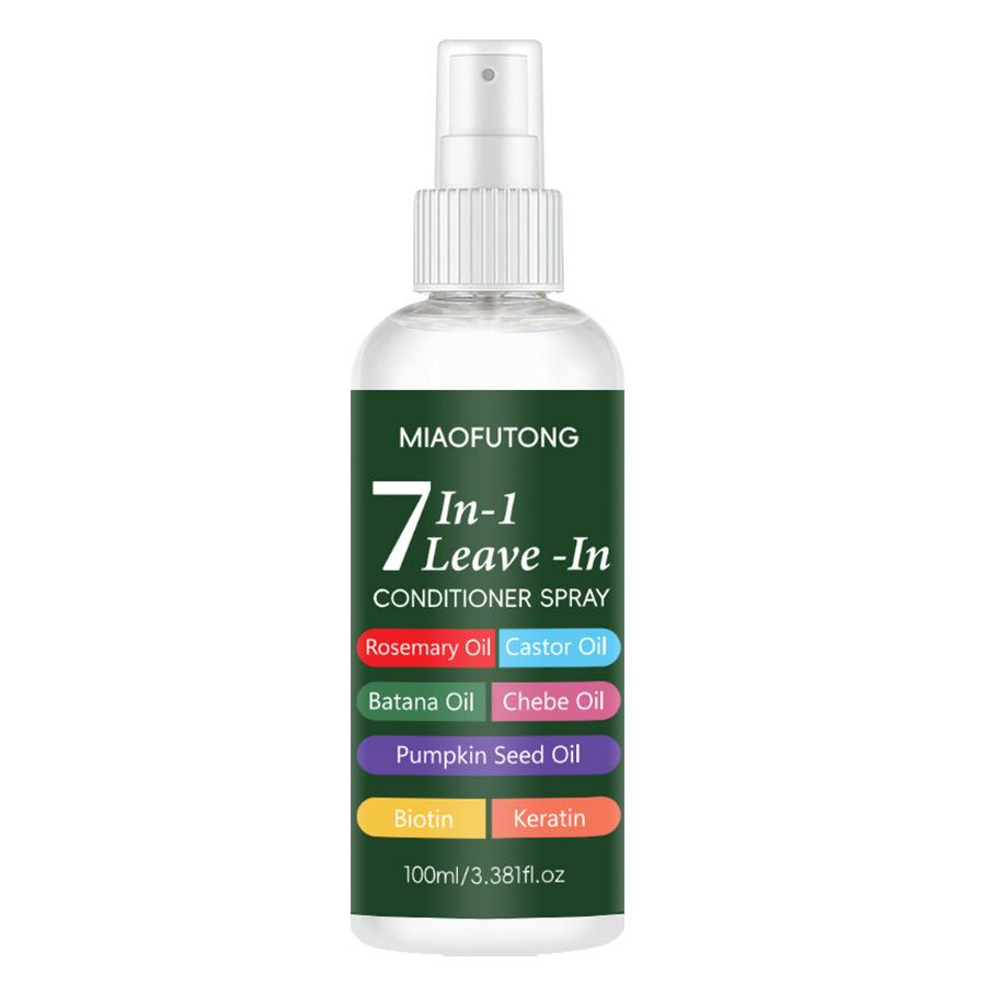 7 IN 1 Hair Smooth Spray: Moisturizing, Conditioning, Cleaning, Hair becomes smooth, fluffy and free of residue after use.