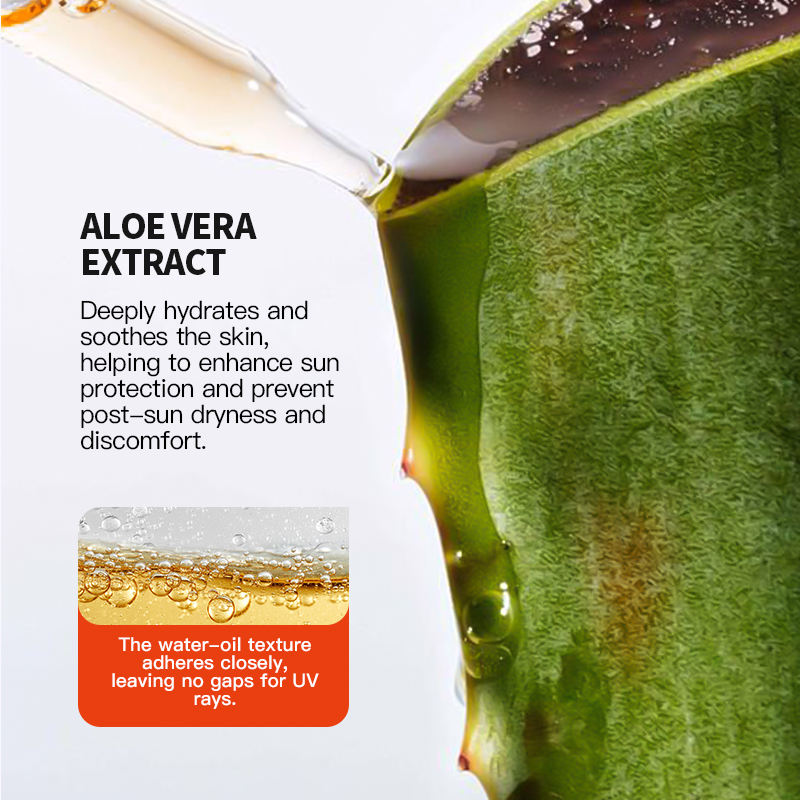86ml KORMESIC Sunscreens spray with SPF50+ UV protection for the body and face Refuses to leave any white cast on the skin Aloe Vera