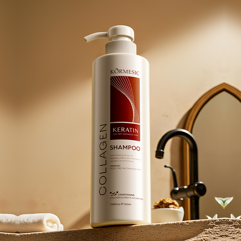 KORMESIC Collagen Keratin Shampoo - A volumizing, moisturizing and nourishing shampoo for the hair.