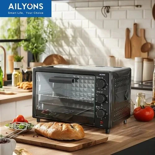 Ailyons 20L oven with rotisserie 8018 Electric Oven Grill with Grill Pan Kitchen Appliances Small Appliances 1000W