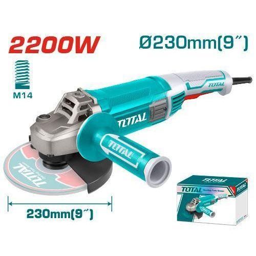 TOTAL HEAVY DUTY ANGLE GRINDER 9" 2200W