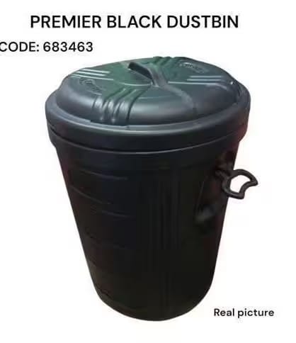 PREMIER BLACK DUSTBIN MULTIPURPOSE 60 Litres Large capacity for home or commercial use Strong and durable material Easy to clean and maintain Suitable for kitchen, office, or outdoor use