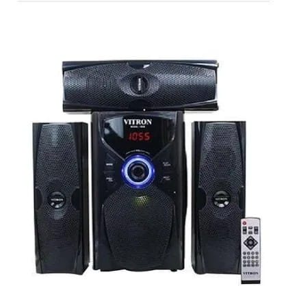 Vitron V636 3.1CH  Home Theater System USB, SD, FM, BT, AC DC Function 10000W P.M.P.O Hi-Fi Multimedia Sound Speaker System Subwoofer ni with Remote Control Woofer