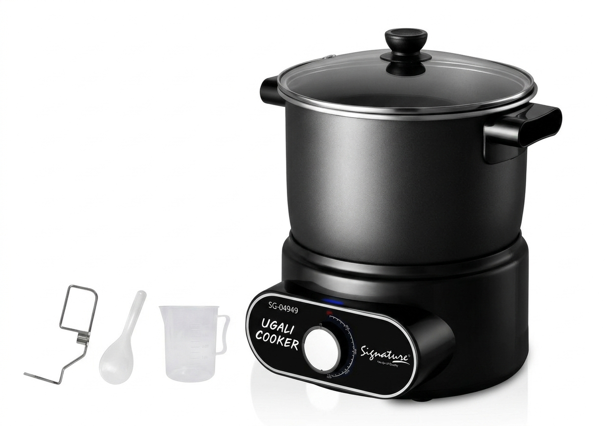 Signature Ugali cooker SG-04949 multifunctional Ugali maker with 6.5L capacity and 60Min timer with Audible bell 1000W