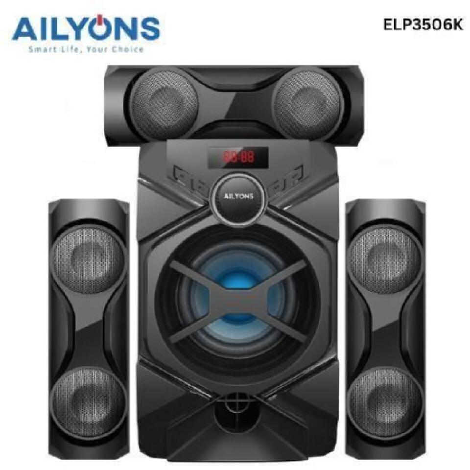 AILYONS Subwoofer ELP3506K 3.1CH  Home Theatre Multimedia Bluetooth Speaker System - Black (1YR WRTY)