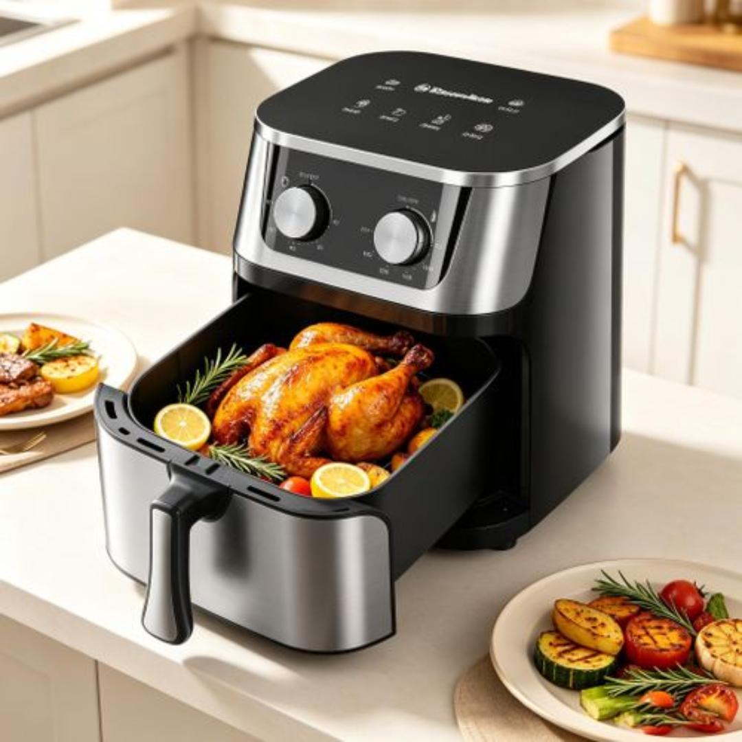 Em Electromate Electric Air Fryer AF-03 Healthier Oil Free Fryer / Fries Maker - 10L - 1400W Large Firepower  (1YR WRTY)