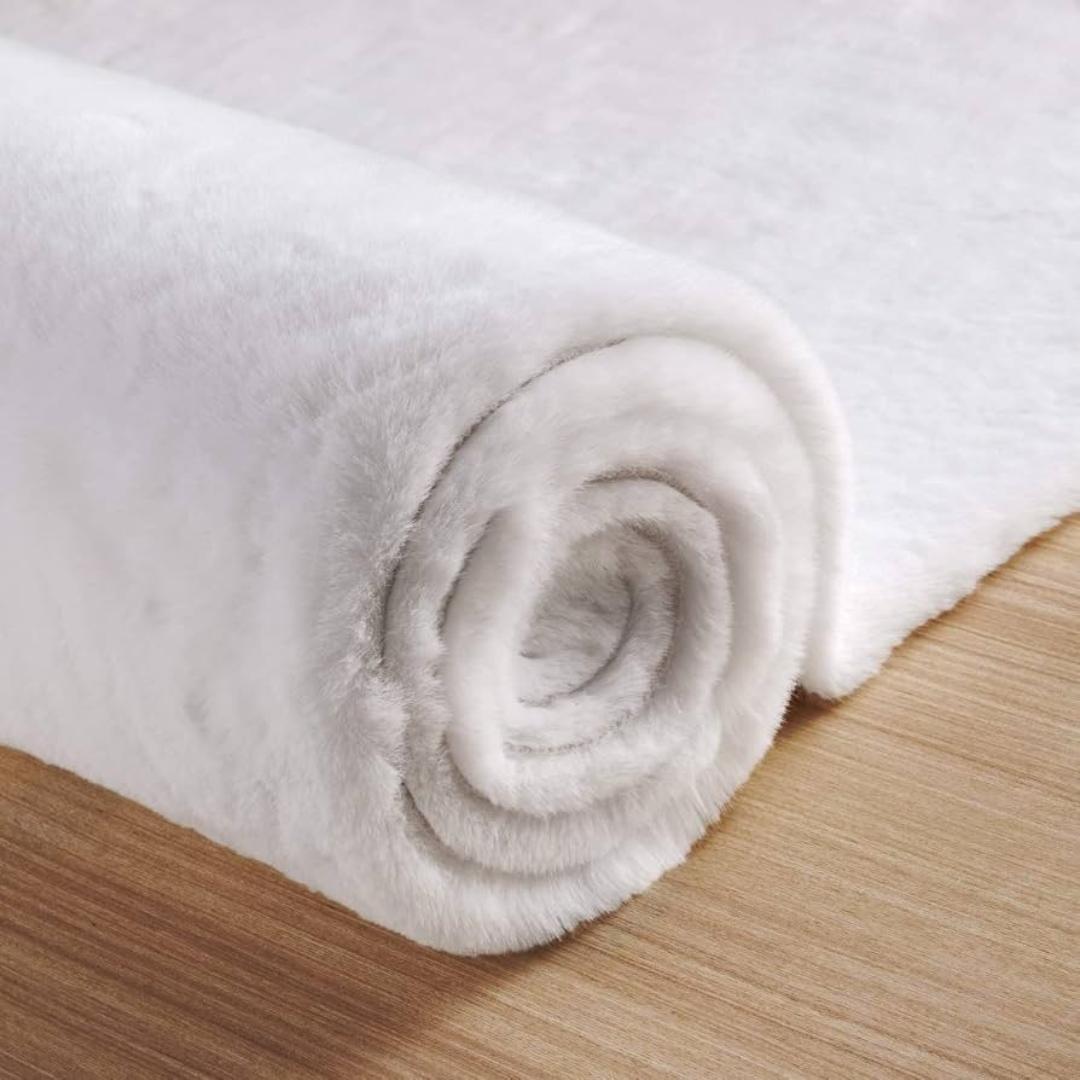 Modern Luxury style nordic rabbit fur carpet 5×8 Super soft,smooth,comfortable and skin friendly